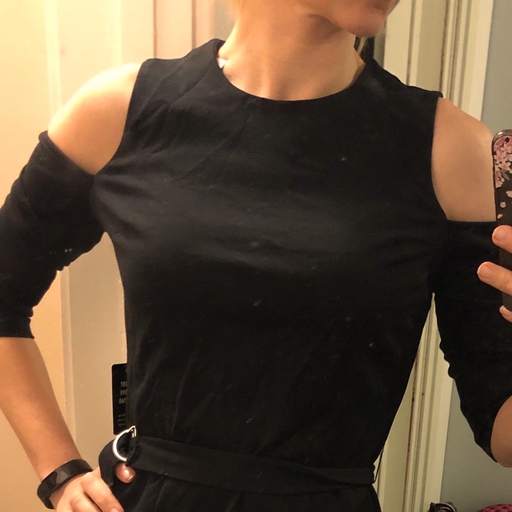 Express open shoulder dress